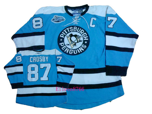 NHL Pittsburgh Penguins #87 S.Crosby Blue Jersey