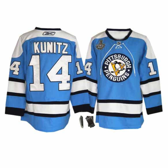 Blue Kunitz Jersey, NHL Pittsburgh Penguins #14 Jersey