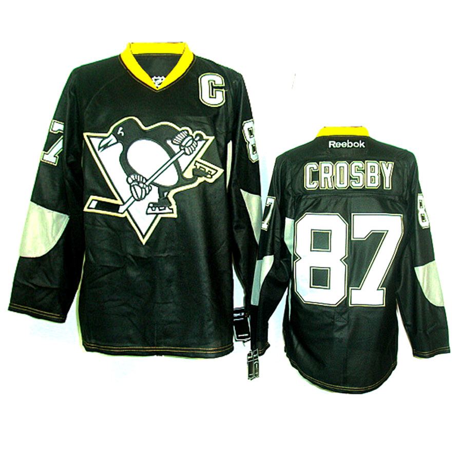 NHL Pittsburgh Penguins #87 CROSBY Black Ice Jersey