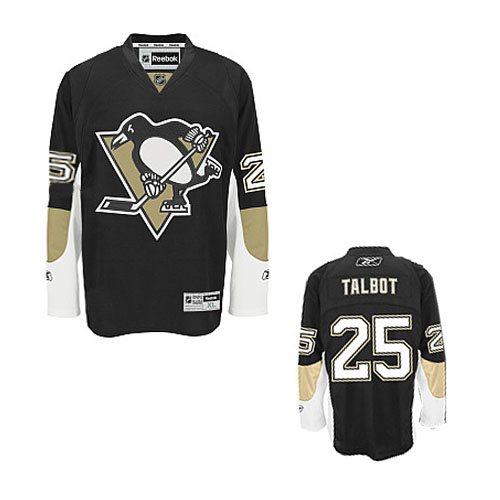 Talbot Black Jersey, NHL Pittsburgh Penguins #25 Jersey