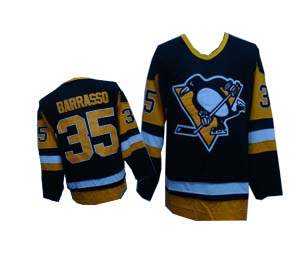 #35 Borrasso Black NHL Pittsburgh Penguins M&N Jersey