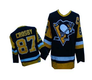 Black Crosby Jersey, NHL Pittsburgh Penguins #87 Jersey