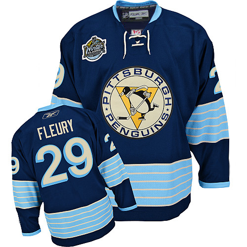 Andre Fleury Jersey: 2011 Winter Classic #29 NHL Pittsburgh Penguins Jersey In Blue