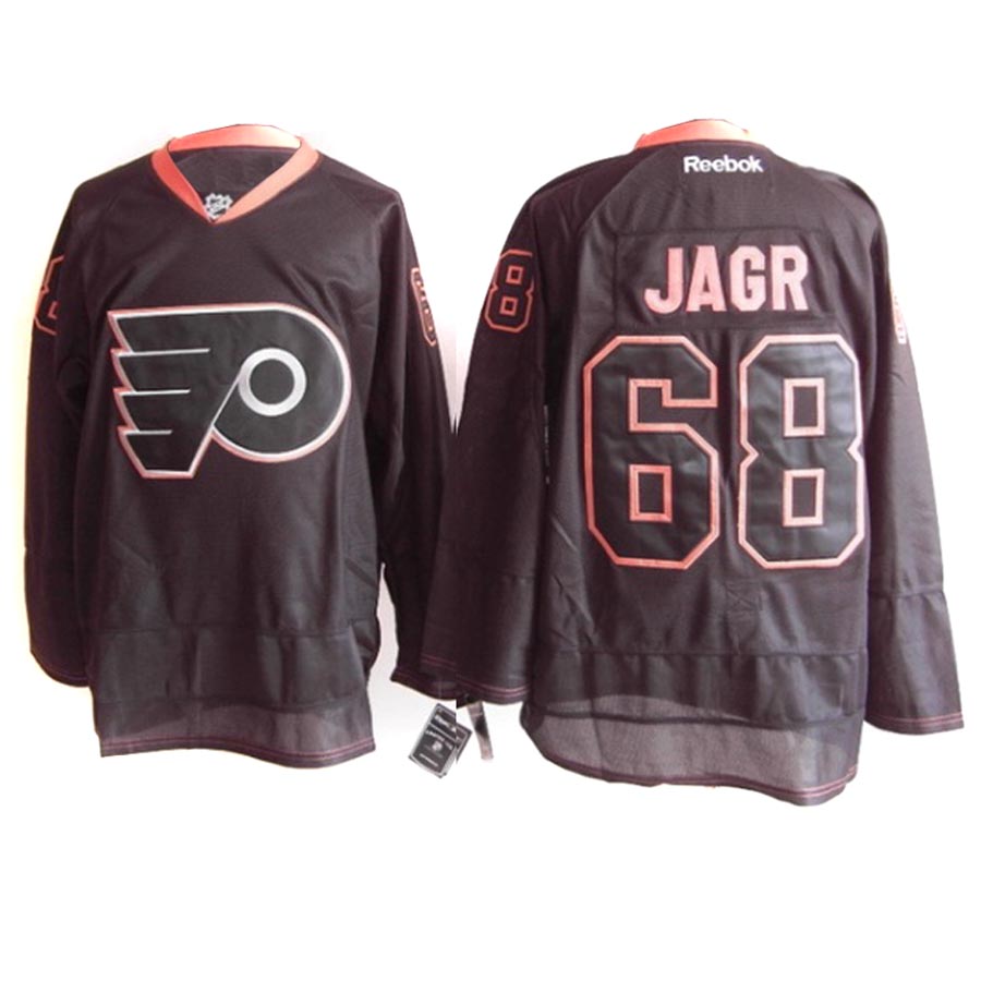 Black Jaromir Jagr Ice NHL Philadelphia Flyers #68 Jersey