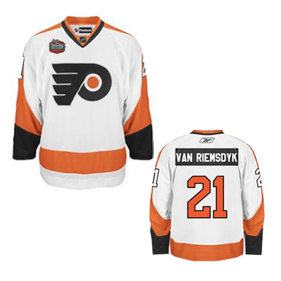 #21 James Van Riemsdyk white Philadelphia Flyers NHL Winter jersey