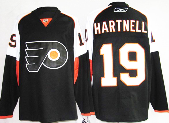 black Hartnell jersey, Philadelphia Flyers #19 NHL jersey
