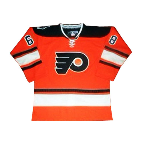 #68 Jaromir Jagr Orange Philadelphia Flyers NHL 2012 Winter Classic jersey