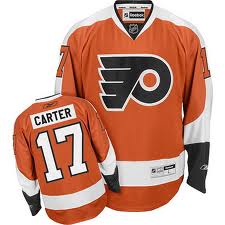 Philadelphia Flyers #17 Jeff Carter Orange NHL jersey