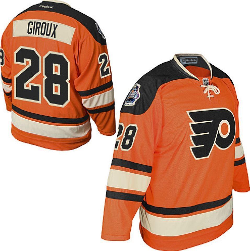 Orange Claude Giroux 2012 Winter Classic NHL Philadelphia Flyers #28 Jersey