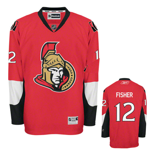 Mike Fisher Jersey red #12 NHL Ottawa Senators Jersey