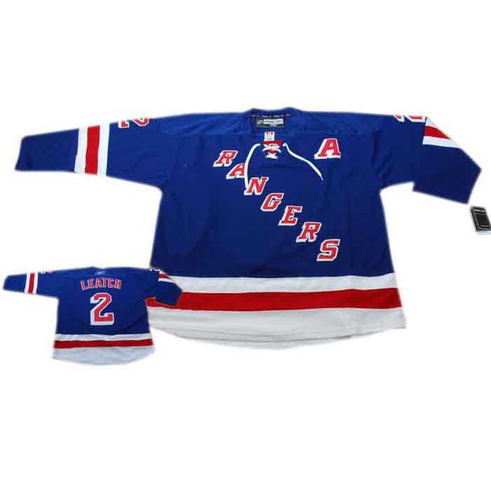 Leatch Jersey: NHL Premier #2 New York Rangers Jersey in blue