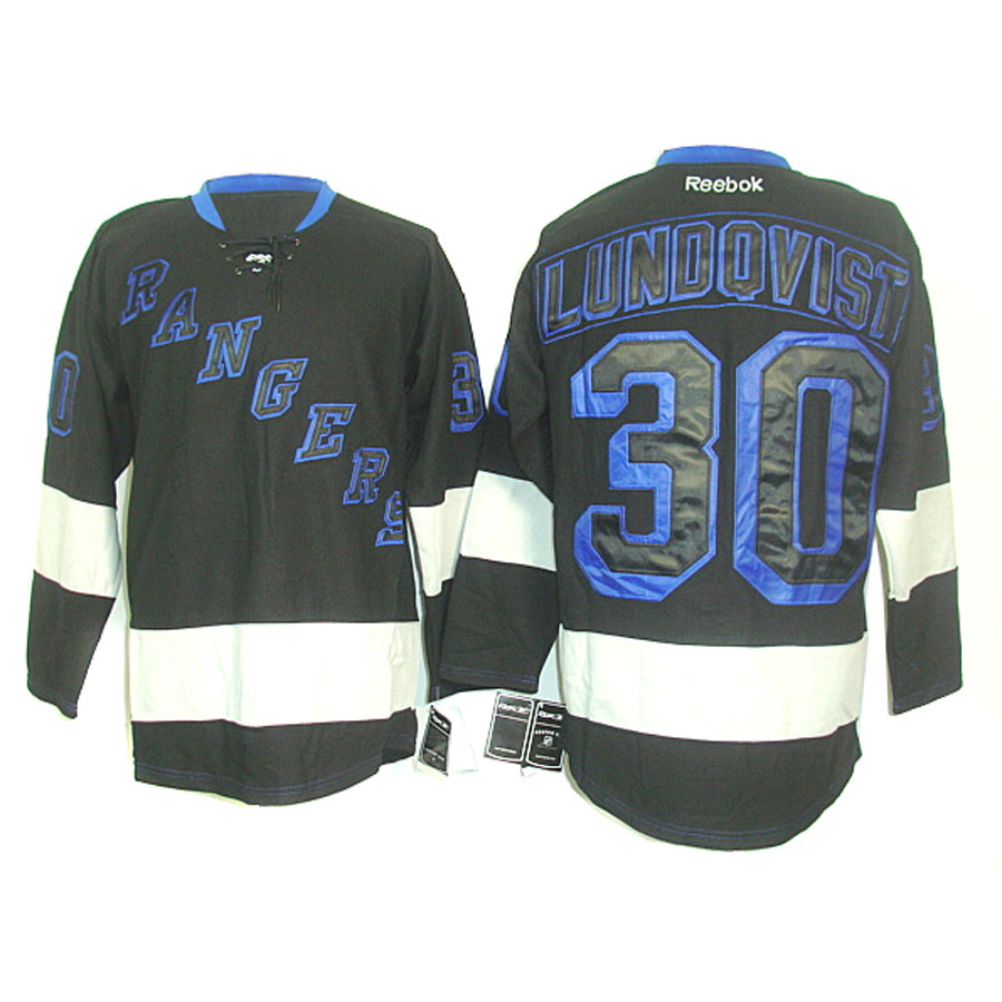 Lundqvist black Rangers Ice Jersey