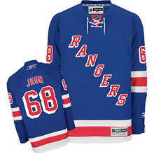 Jaromir Jagr Jersey: NHL #68 New York Rangers Jersey in blue