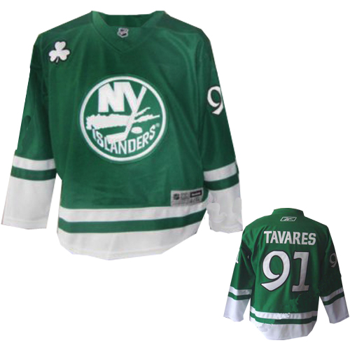 Tavares Jersey Green #91 NHL New York Islanders Jersey