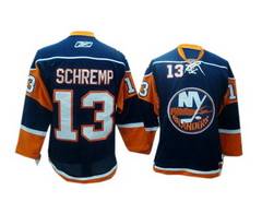 New York Islanders #13 Rod Schremp Blue NHL jersey