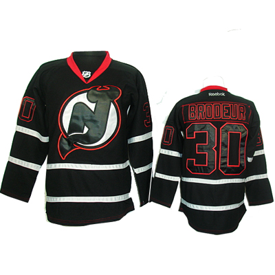 Devils #30 BRODEUR Black  NHL  Jersey