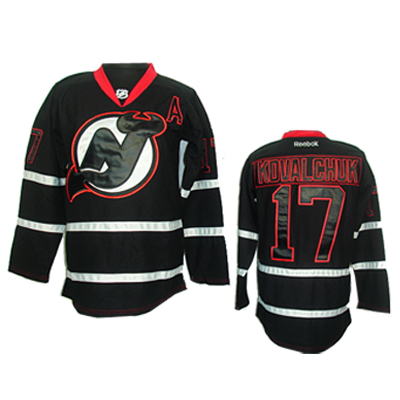 KOVALCHUK Black  jersey, New Jersey Devils #17 NHL  jersey