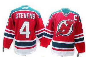 #4 Stevens Red  New Jersey Devils NHL  jersey