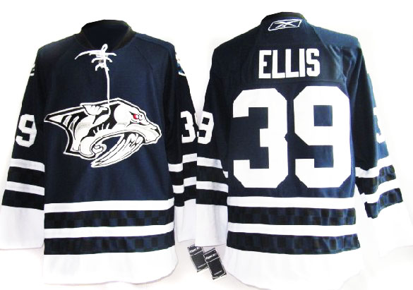 Dark Blue  Ellis Predators #39 NHL  Jersey