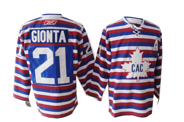 Blue Stripe  Gionta Canadiens #21 NHL Jersey