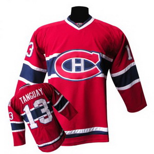 Montreal Canadiens #13 Tanguay NHL jersey in Red 