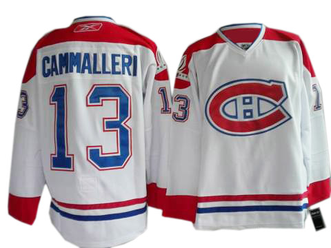 Montreal Canadiens #13 White  Michael Cammalleri CH NHL jersey