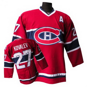 Alexei Kovalev Jersey Red  #27 Montreal Canadiens 100th A Patch NHL Jersey