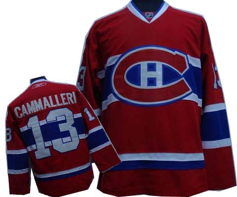 Canadiens #13 Cammalleri Red  NHL Jersey