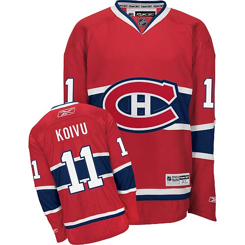 Montreal Canadiens #11 Koivu Red NHL jersey