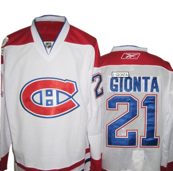 Gionta White  jersey, Montreal Canadiens #21 NHL jersey