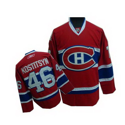 Red  Kostitsyn Canadiens #46 CH NHL Jersey