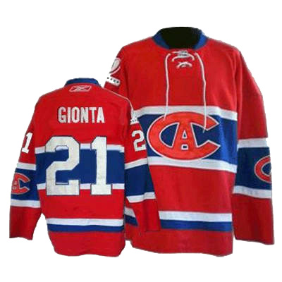 Red  Brian Gionta NHL Montreal Canadiens #21 Jersey