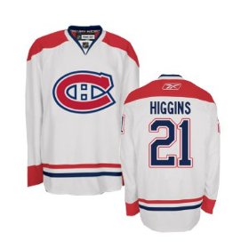 Canadiens #21 Higgins White  NHL Jersey