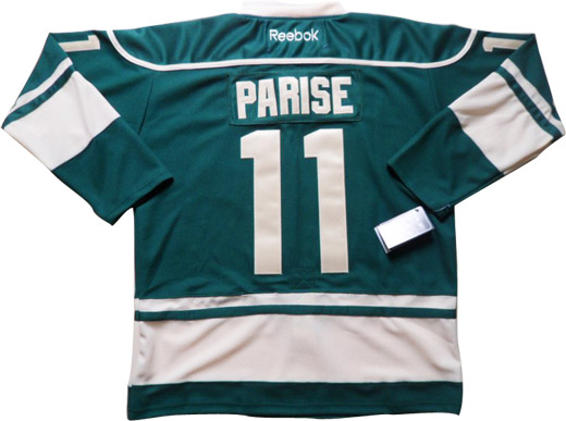 Zach Parise Green  jersey, Minnesota Wild #11 NHL jersey