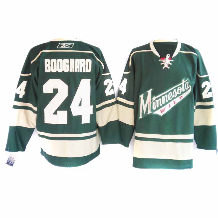 Boogaard Jersey: Minnesota Wild #24 NHL Jersey in green 