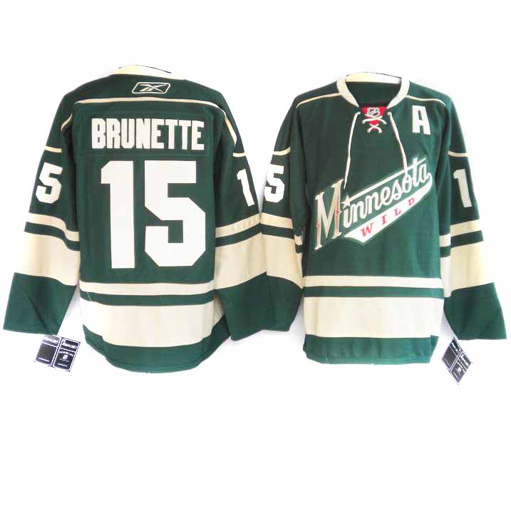Minnesota Wild #15 Andrew Brunette NHL jersey in Green 