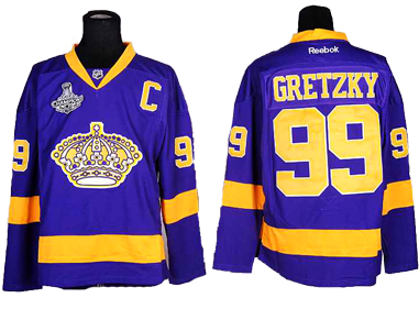 Los Angeles Kings #99 Purple  Gretzky CCM NHL jersey