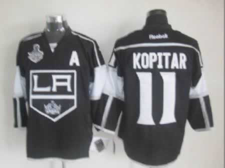 Black Kopitar jersey, Los Angeles Kings #11 3RD With 2012 Champions Cup Patch jersey