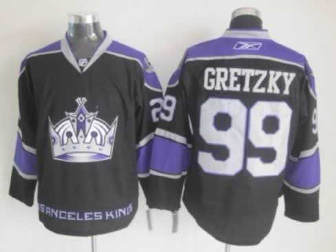 Gretzky Black jersey, Los Angeles Kings #99 3RD With 2012 Champions Cup Patch jersey