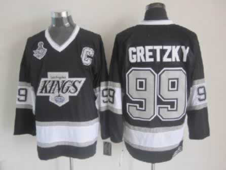 Black  Gretzky jersey, Los Angeles Kings #99 CCM With 2012 Stanley Cup Patch NHL jersey
