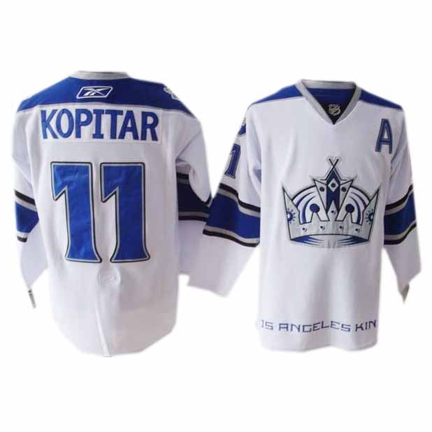 White  Kopitar Kings #11 Jersey