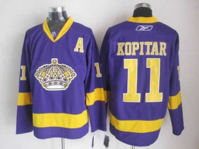 Kopitar Jersey Purple  #11 Los Angeles Kings NHL Jersey