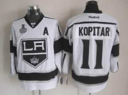 Los Angeles Kings #11 Kopitar 3RD With 2012 Champions Cup Patch jersey in White 