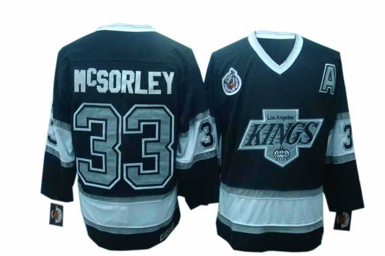 #33 Mcsorley Black Los Angeles Kings NHL jersey
