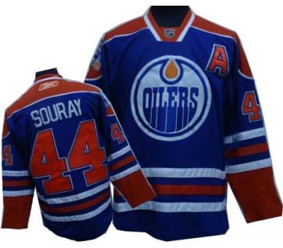 Souray Blue Oilers Jersey