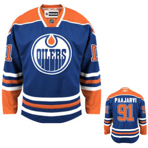 Edmonton Oilers #91 Light Blue  Magnus Paajarvi Home NHL jersey