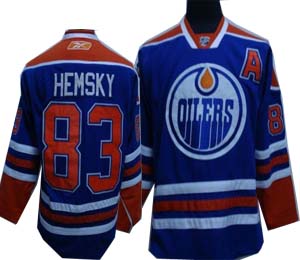 Blue Hemsky Oilers #83 Jersey
