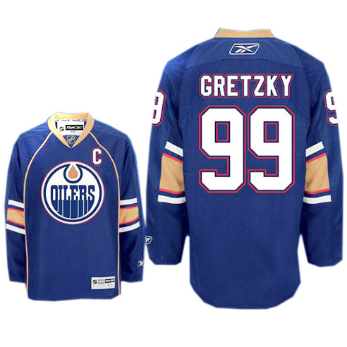 Wayne Gretzky Navy Oilers Jersey