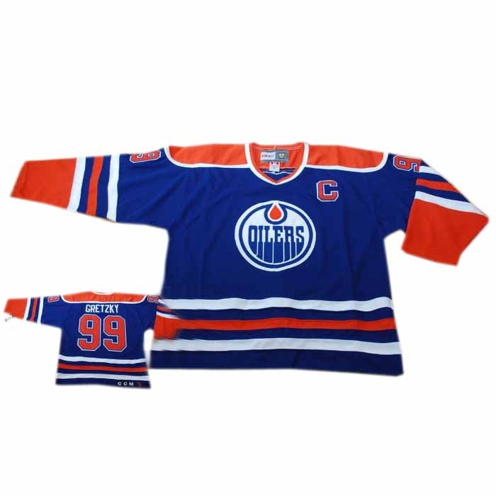 Edmonton Oilers #99 Gretzky Premier NHL jersey in Navy