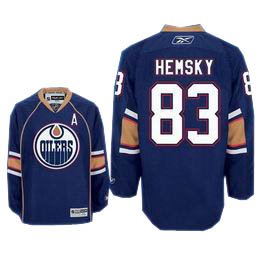 Hemsky Jersey Navy  #83 Edmonton Oilers Premier NHL Jersey